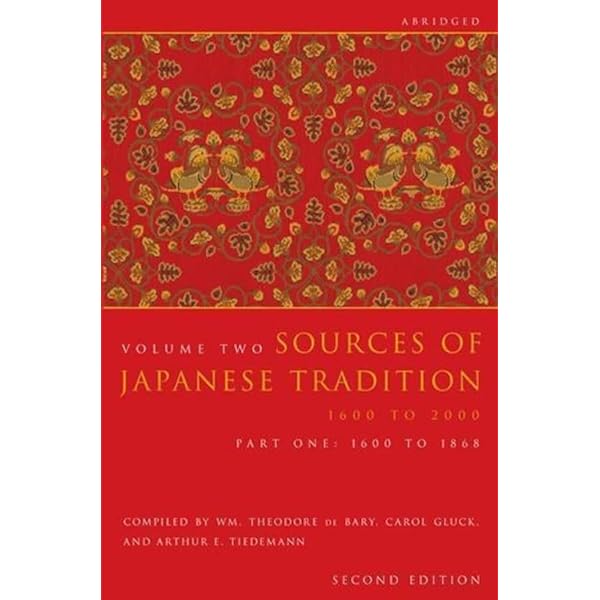 Amazon.com: Sources of Japanese Tradition (Second Edition), Volume